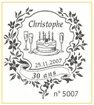Flute anniversaire gateau