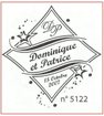 Flute mariage initiales