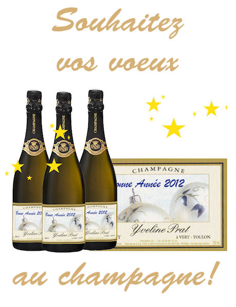 Souhaitez vos voeux de façon originale au champagne