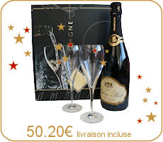 Coffret champagne et flutes