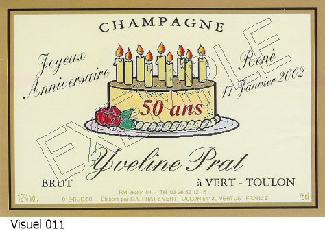 Bouteille De Champagne Anniversaire Bouteille De Champagne Anniversaire