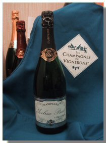 Bouteille de champagne demi-sec