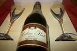 Coffret de champagne avec deux flute interieur