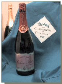 Bouteille de champagne Ros&eacute;