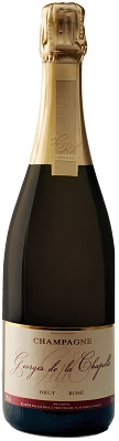 Bouteille de champagne rose Georges de la Chapelle
