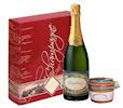 Cliquez pour plus d'informations sur notre coffret champagne et foie gras