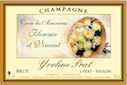 Etiquette personnalis&eacute;e champagne avec visuel