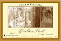 Etiquette personnalis&eacute;e champagne avec un dessin pour une communion