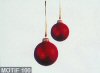 Boules de sapin rouge