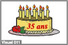Gateau d'anniversaire