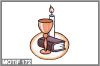 Calice, bible et cierge