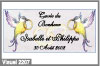 m�sanges et alliances fond violet