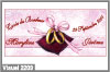 coussin et alliances rouge