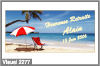 Transat rouge et plage