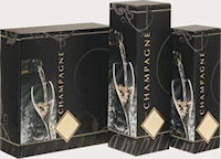 Coffrets anthracite pour bouteille ou magnum de champagne