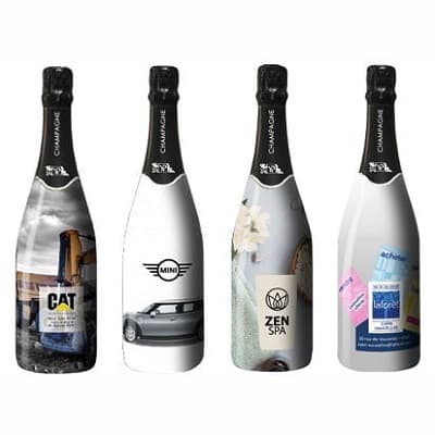 Champagne totalement personnalisé pour un cadeau client d entreprise