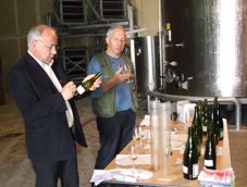 Assemblage des vins du champagne Prat