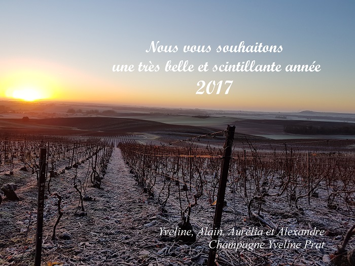 Bonne annee 2017 Champagne Prat