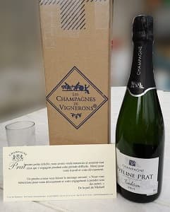Champagne offert pendant le coronavirus