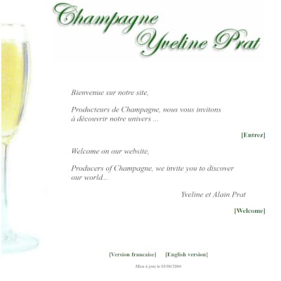 Site internet vente de champagne prat 2004