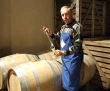 Vin de champagne en tonneau