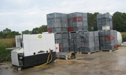 Laveuse de caisses de vendanges