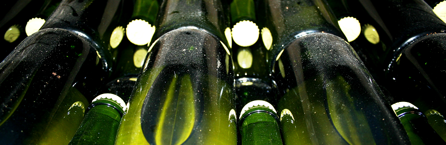 Bouteilles de champagne dans nos caves