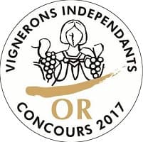 Medaille or concours des vignerons independants 2017