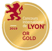 Medaille or concours international des vins de Lyon 2019