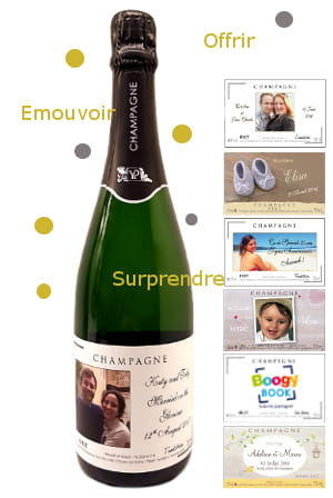Bouteille Champagne Personnalisée – Étiquette Sur Mesure – Cadeau Unique