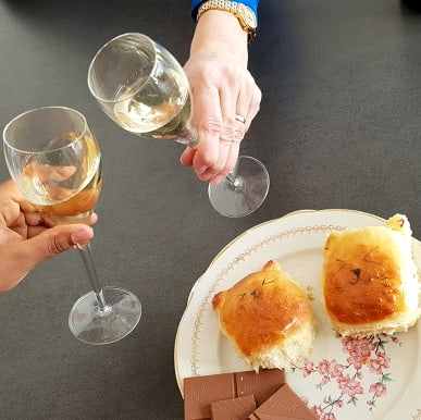 Vintage champagne for a birthday party or a big celebration