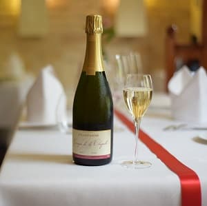 Champagne pour une soirée de gala