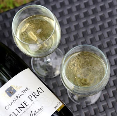 Champagne pour une soirée en amoureux