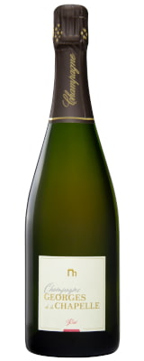 Champagne rosé Georges de la Chapelle haut de gamme aux aromes de fraise et de peche pour l'apéritif ou le dessert