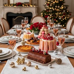 champagne rosé pour le dessert de Noel