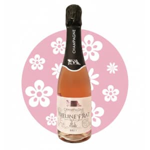 Petite bouteille de champagne ros&eacute; pour chasse aux oeufs de paques