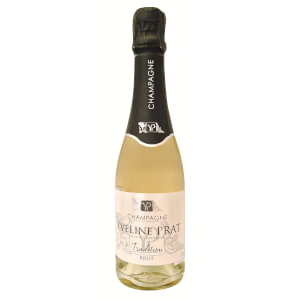 Demie bouteille champagne brut tradition pour cacher pendant la chasse aux oeufs de Paques