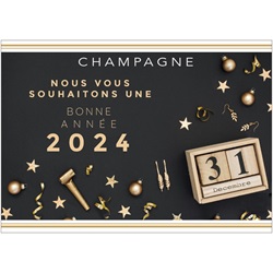 Etiquette personnalise pour le nouvel an