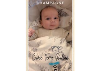 Champagne personnalisé pour cadeau de naissance 