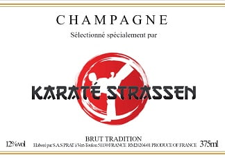 Etiquette personnalisée champagne pour promotion