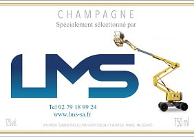 Champagne personnalisé pour un cadeau de Noel
