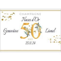 etiquette avec chiffres vgtaux pour fter un anniversaire ou un anniversaire de mariage