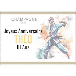 Champagne pour anniversaire d un judoka