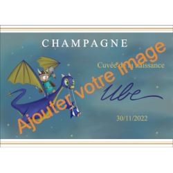 Champagne personnalisé pour naissance
