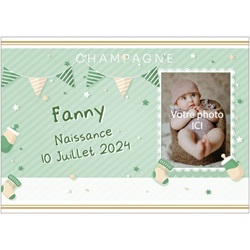 bouteille personnalise pour une naissance avec photo