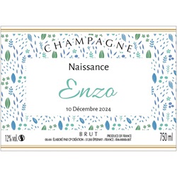 tiquette personnalise pour une naissance