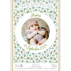 champagne avec tiquette personnalise avec photo bb