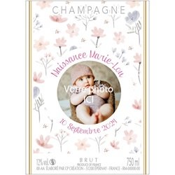 tiquette personnalise avec photo du bb