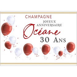 champagne personnalis pour un anniversaire d un club sportif
