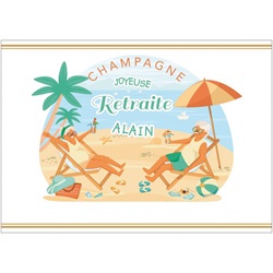 tiquette personnalise pour un dpart en retraite